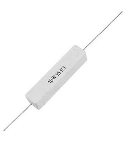 10 watt Axial Lead Ceramic Cement Power Resistor 15 Ohm QTY10