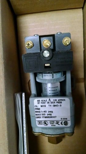 Square D 9012 GNO-3 Industrial Pressure Switch