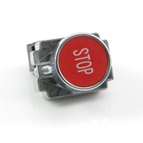 1 N/C XB2BA4342C Momentary Red Flush Pushbutton With Stop Mark Replaces Tele