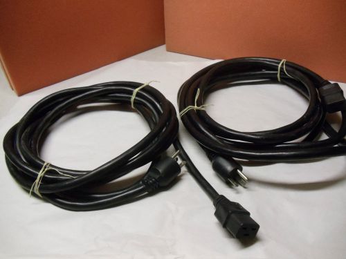 2 pcs SJT Power Cord Cable, 13.5 foot, 20A,125V,