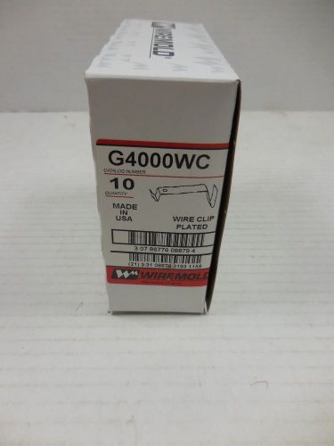 Lot of 10 Wiremold G4000WC Wire Clip Plated NEW IN BOX