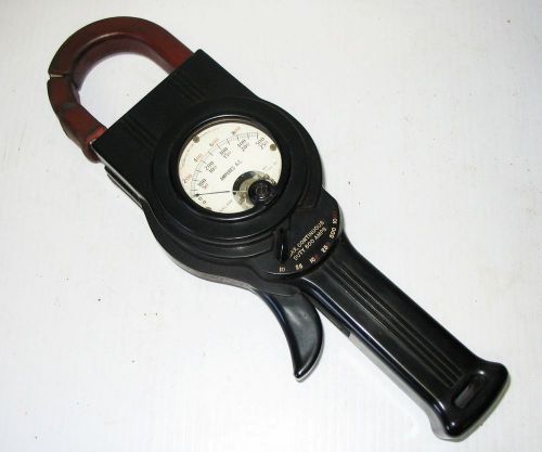 Vintage Weston Electric Model 633 Type A2 Clamp On Ammeter 500 Amp