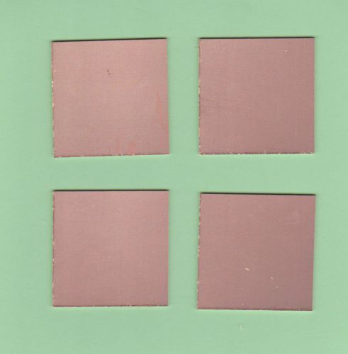 Lot of 4 Copper Clad PCB 2 x 2 Inch Single sided