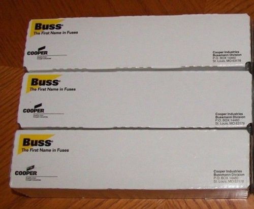 Buss bussman fusetron frn-r-200 200a amp fuse 250 volt lot of 3 nib for sale