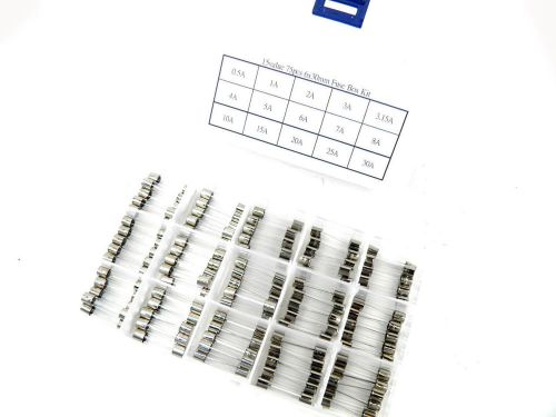 15value 6x30mm fuses box kit 75pcs fuse 0.5a 1a 2a 3a 3.15a 4a 5a 7a 8a 15a 8 for sale