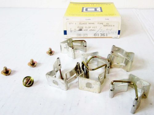 Square d 9999-s1 9999s1 fuse clip kit, class 9999, type s1, disconnect rebuild for sale