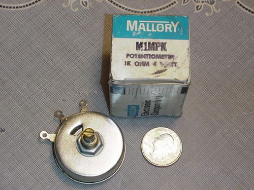 Mallory M1MPK Potentiometer 1K Ohm 4 Watt NEW IN BOX!