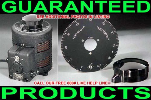 New variac powerstat dial plate bakelite pointer knob 3/8&#034; shaft autotransformer for sale