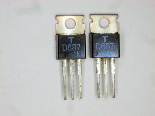 2SD687 &#034;Original&#034; Toshiba Darlington Transistor 2  pcs
