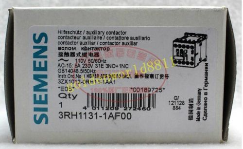NEW SIEMENS Contactor relay 3RH1131-1AF00 AC110V for industry use