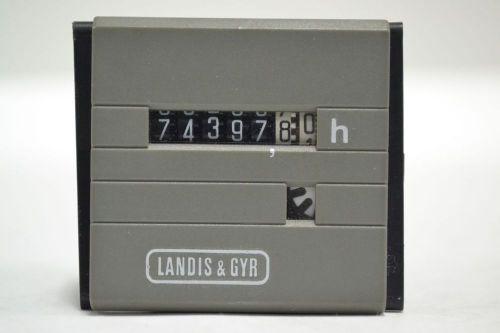 LANDIS &amp; GYR CFB40.E 7 DIGIT MODULE COUNTER 110V-AC B276597