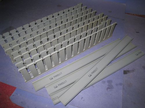 4 panduit cable manager wire management  1&#034; x 3&#034; x 15&#034; duct raceway tray 41d2 for sale