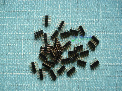 30x 4 pin male connector for led strip lights rgb 5050 rgb 3528 insert easy for sale