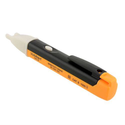 Yellow 1AC-D LED Electric Alert Pen Non-Contact Test Pencil Tool Tester