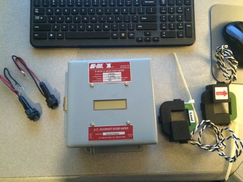 E-MON A.C. Kilowatthour Meter 120/ 208/240V 200A Model# 208200 With CT&#034;S @ fuses