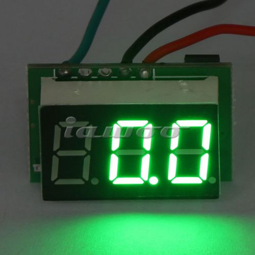 DC 0-100V Green LED Voltage Panel Meter Ultra Small Digital Voltage Monitor