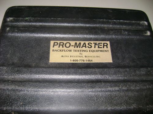 PROMASTER   BACKFLOW TEST KIT MODEL ASDC-4 TEST KIT