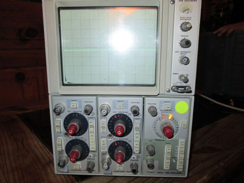 TEKTRONIX 5110 O-SCOPE 2-5A18N DUAL TRACE AMPS 5B10N TIME BASE/AMP