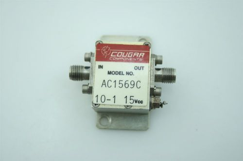 Teledyne cougar rf power amplifier ac1569c 10-1500mhz 21dbm 17db tested for sale