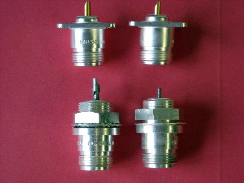 Bulkhead / Panel Mount Connectors - Type N - Quantity 4