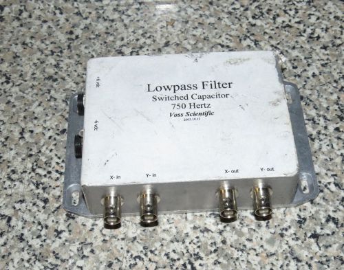 VOSS SWITCHED CAPACITOR 750 HERTZ  LOWPASS FILTER