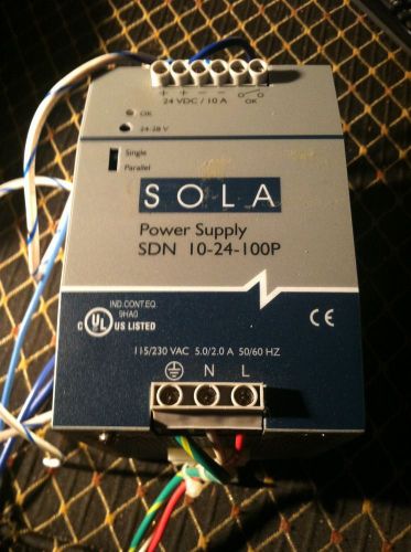 SOLA POWER SUPPLY SDN 10-24-100P