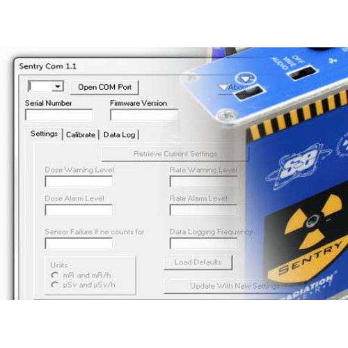 S.E. International SentryCom Radiation Detection Software with Cables - a ss y x