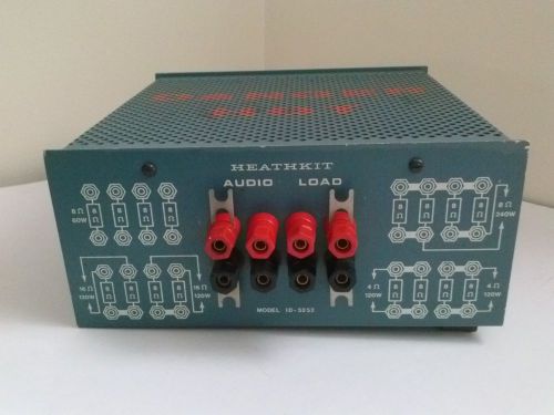 Heathkit ID-5252 Audio Load RARE COLLECTIBLE essential for car audio testing