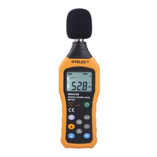Digital sound level decibel meter 30-130db pressure noise measurement tester for sale
