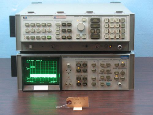 HP Agilent 8568A Spectrum Analyzer w/ 85662A Display  coax cables 85662-60093