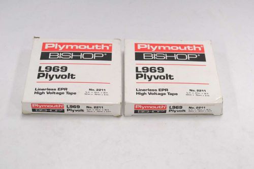 LOT 2 PLYMOUTH BISHOP 2211 L969 PLYVOLT LINERLESS EPR HIGH VOLTAGE TAPE B334769