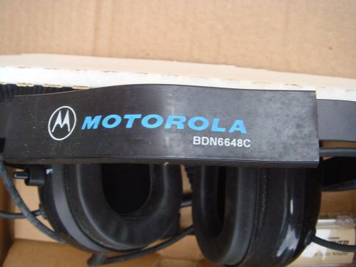 Motorola BDN6648C 40272G-01 Heavy Duty Headset &amp; Boom Microphone w/ original box