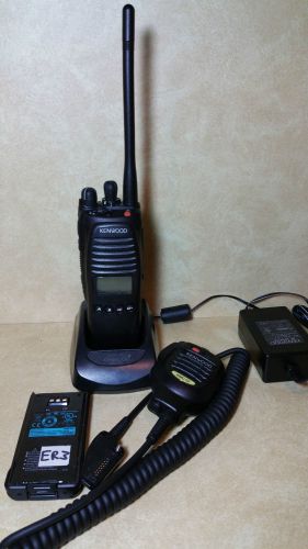 Kenwood tk-5210 vhf portable, v3.0, analog/p25 digital portable radio,batt&amp;chrgr for sale