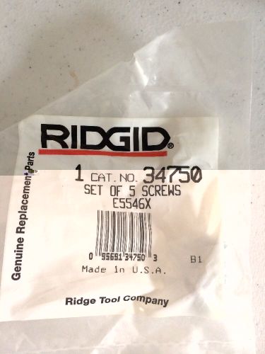Ridgid 34750 Package of 5 Screws New Free Shipping