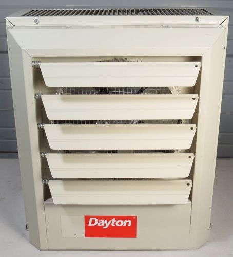 New dayton unit/garage heater 2yu62 5kw electric 208v 240v 17000 btu 350cfm for sale