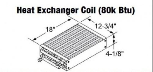 Heat exchanger coil (80k btu) for sale