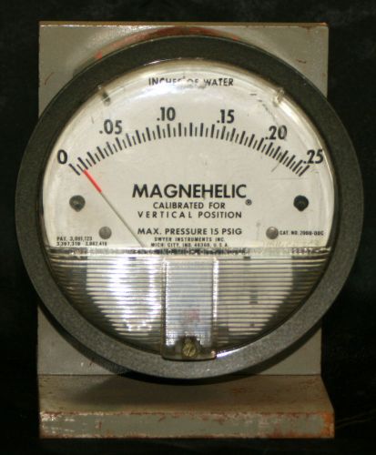 Magnehelic low pressure guage zero adjustment screw, 15 psi max. for sale