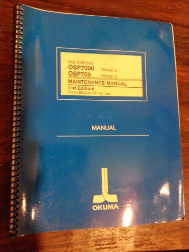 Okuma OSP7000 OSP700 Model U Maintenance Manual