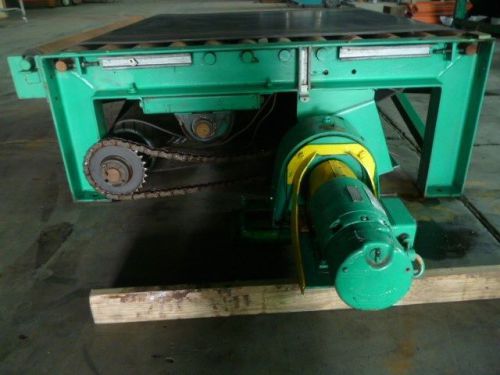 Used chain belt driven live roller pallet conveyor for sale