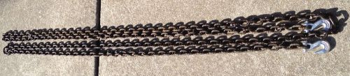 Clean &amp; used, 25ft 5/16&#034; tow chain w/new grab hooks, good 4 towing - heavy duty for sale