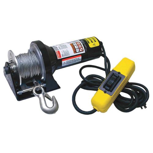 Dayton 5w659 electric winch 1/2hp 115 volt 1000lb fast shipping 45ft cable for sale