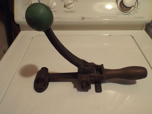 Vintage Banding or Strapping Tool with Green Knob