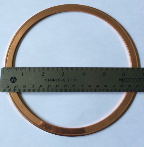 One 6-3/4&#034; high vacuum copper gasket for 8&#034; cf flange (conflat mdc norcal) for sale