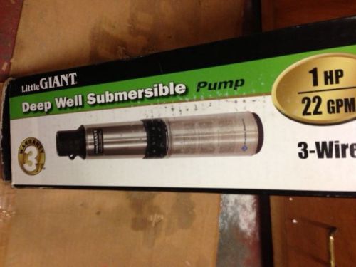 Little Giant SUB22G10H3W2V- 1 HP 22 GPM Deep Well Submersible Pump (3-Wire 230V)