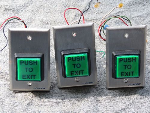 Request to exit push button switches