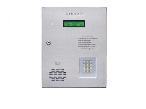 Linear ae1000plus: commercial telephone entry system with access control for sale