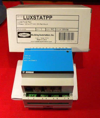 HUBBELL LUXSTATPP  3 Relay DIN Rail Mount Luxstat POWER PACK  .....NEW