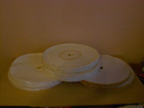 complete set 10&#034; caswell buffing wheels loose medium sisal Made in USA