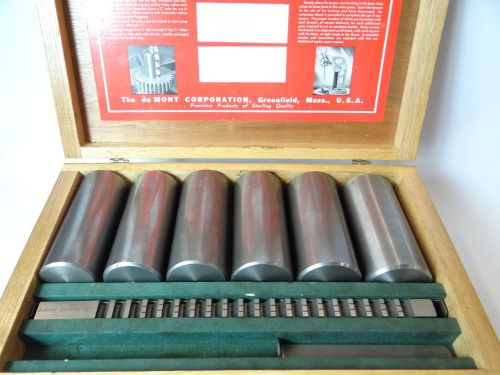Dumore 40 1/2 broach set e style 3/4&#034; w bushings &amp; case 1/16&#034; increments for sale