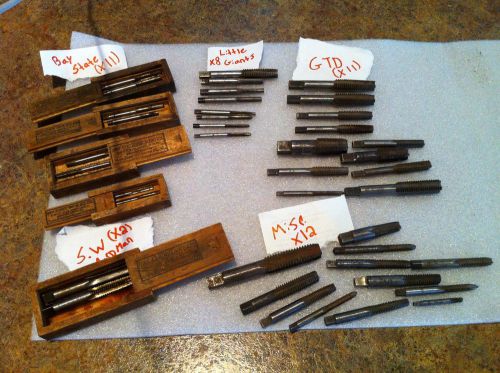 Lot of 44 vintage tap (s)  little giants, bay state w/ boxs, gtd, winter, s.w. for sale